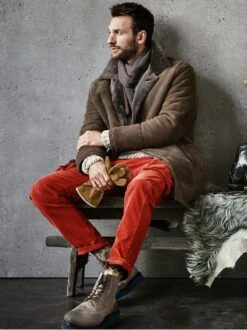 Purer Lammfellmantel -Men's Clothing Verkäufe EC24 6608 DC 1