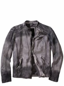 Lichteffekt-Lederjacke -Men's Clothing Verkäufe EC24 6612 FA 1