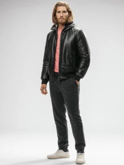 Zwei-Seiten-Lederjacke -Men's Clothing Verkäufe EC24 6690 DE 1