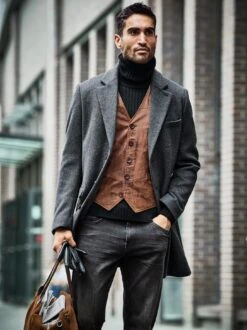 Eindrucksvoller Chesterfield -Men's Clothing Verkäufe EC24 6692 DF