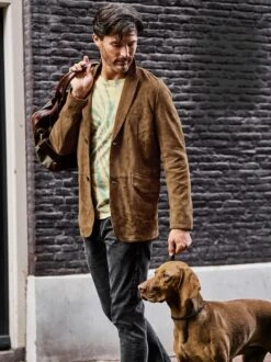 Boheme-Ledersakko -Men's Clothing Verkäufe EC24 6815 DF