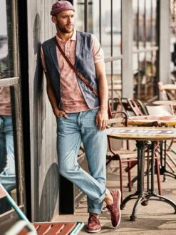 Denim-Weste -Men's Clothing Verkäufe EC24 6915 DF