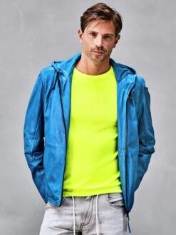 Statement-Lederjacke -Men's Clothing Verkäufe EC24 6924 DD