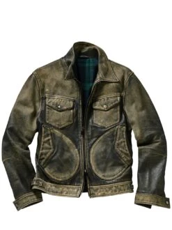 Ehrliche-Haut-Lederjacke -Men's Clothing Verkäufe EC24 6959 FA 1