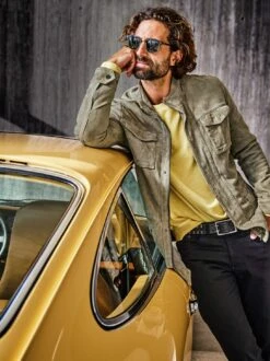 Oldtimer-Lederjacke -Men's Clothing Verkäufe EC24 6962 DC