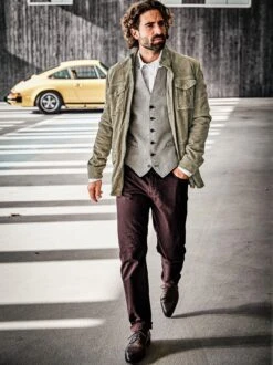 Oldtimer-Lederjacke -Men's Clothing Verkäufe EC24 6962 DF