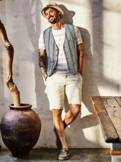 Beduinen-Weste -Men's Clothing Verkäufe EC24 6985 DF