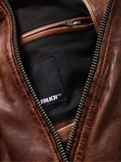 Gebrannte Bikerjacke -Men's Clothing Verkäufe EC24 6990 DI