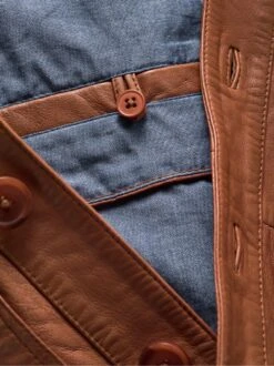 Savoir-vivre-Lederblouson -Men's Clothing Verkäufe EC24 6993 DJ