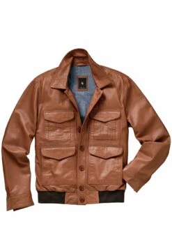 Savoir-vivre-Lederblouson -Men's Clothing Verkäufe EC24 6993 FA 1