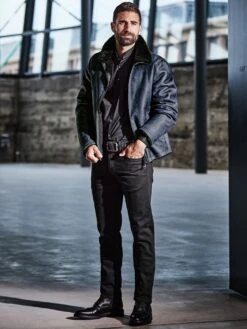 Schaffell-Fliegerjacke -Men's Clothing Verkäufe EC24 7147 DE 1