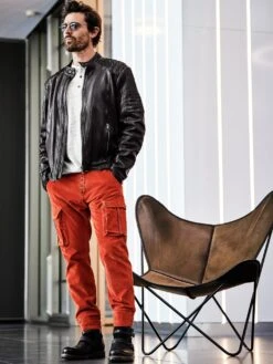 Regelbruch-Lederjacke -Men's Clothing Verkäufe EC24 7252 DF