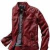 Die Rote Lederjacke -Men's Clothing Verkäufe EC24 7654 FA