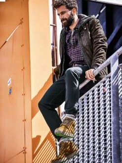 Hausboot-Lederjacke -Men's Clothing Verkäufe EC24 7667 DF