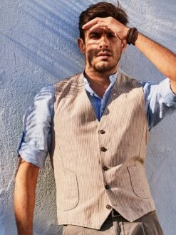 Bauern-Weste -Men's Clothing Verkäufe EC24 7914 DF