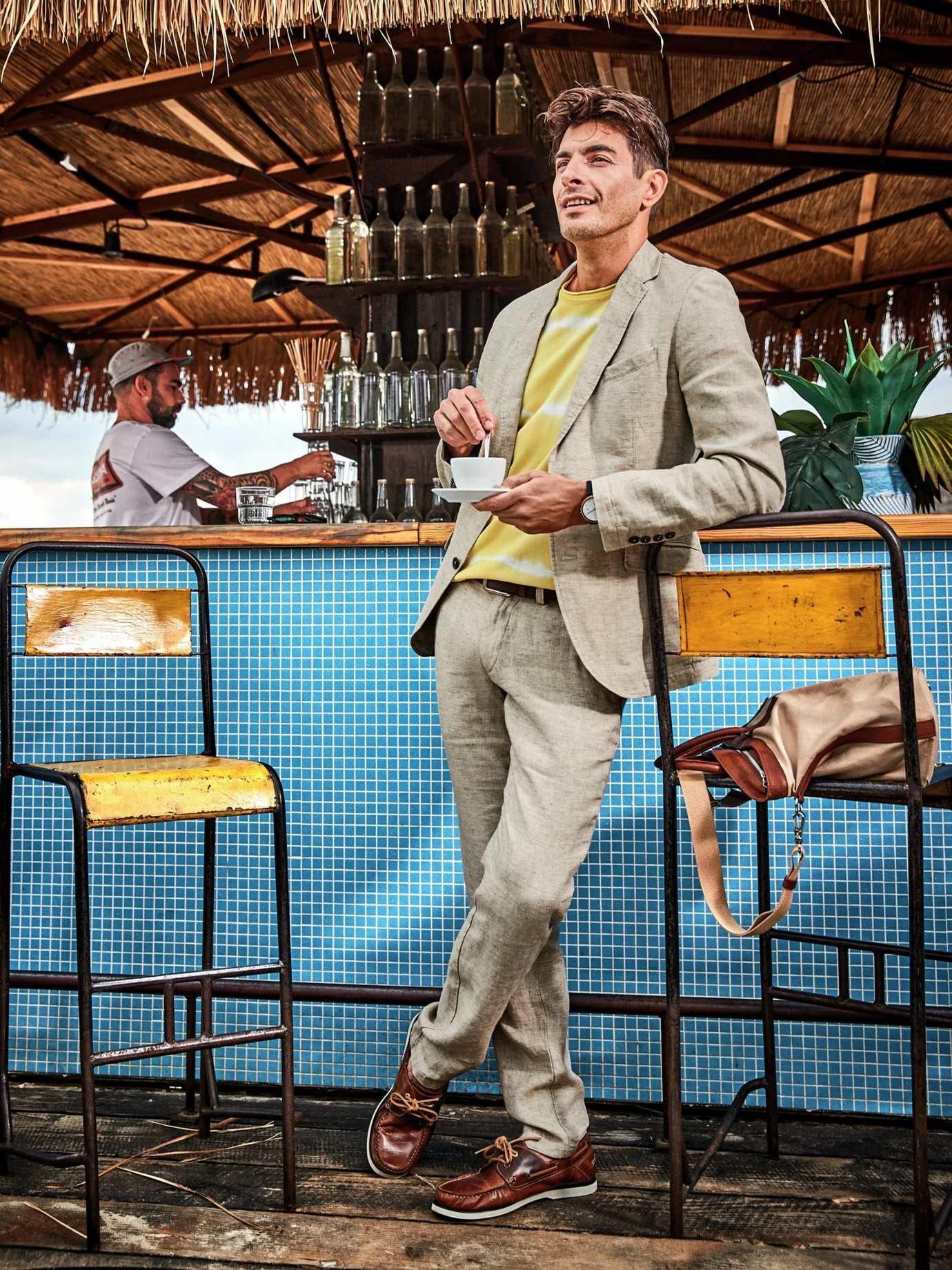 Ibiza-Anzugsakko Sand 2 Ibiza-Anzugsakko Sand – Bild 2