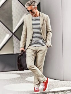 Ibiza-Anzugsakko Sand 25 Ibiza-Anzugsakko Sand -Men's Clothing Verkäufe EC24 7992 DF 1